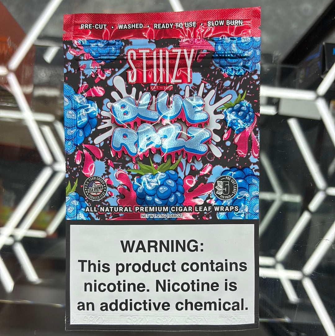 Stiiizy blue razz 2 pre-cut leaves ￼