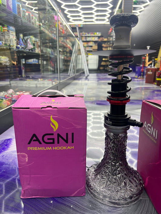Agni premium hookah red-black  f1