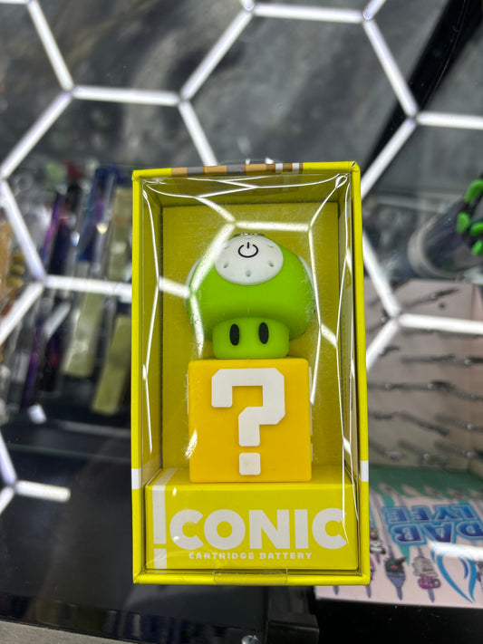 Iconic cartridge battery mushroom green