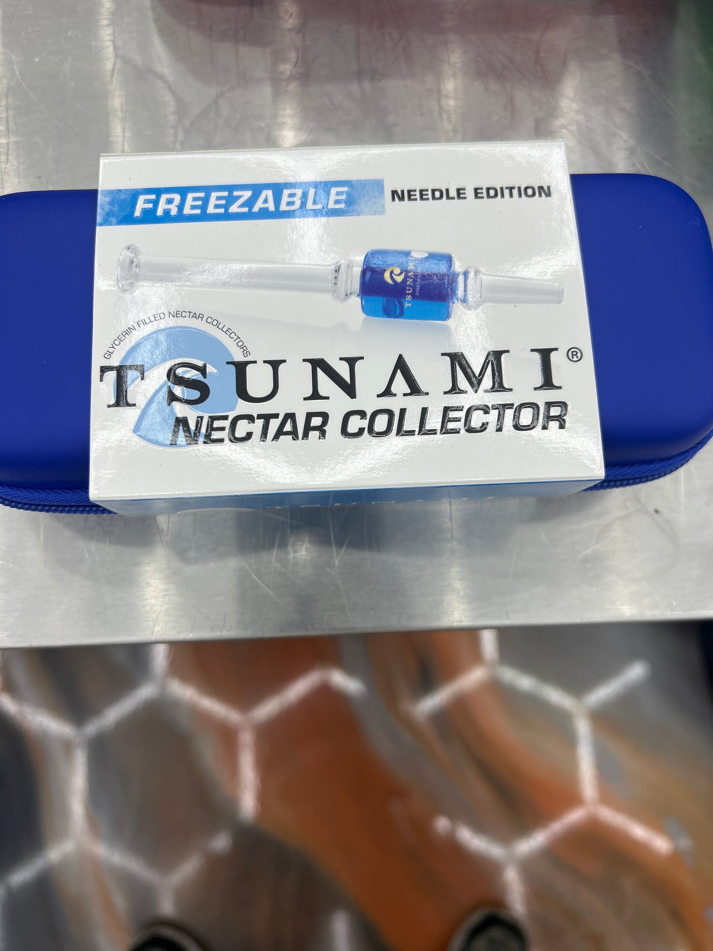 Tsunami nectar collector freezable needle edition blue