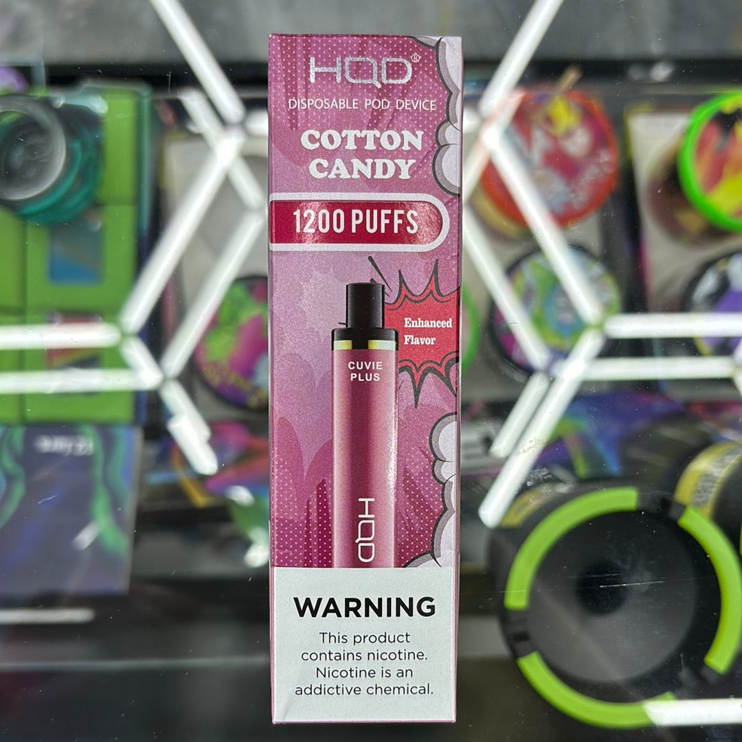HQD cotton candy 1200 puffs curvie plus