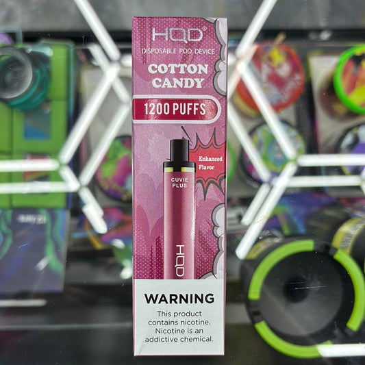 HQD cotton candy 1200 puffs curvie plus