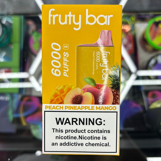 Fruity bar, 6000 peach, pineapple, mango