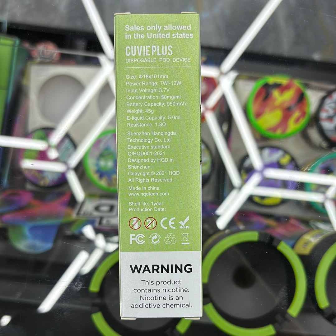 HQD fruit fusion 1200 puffs curvie plus