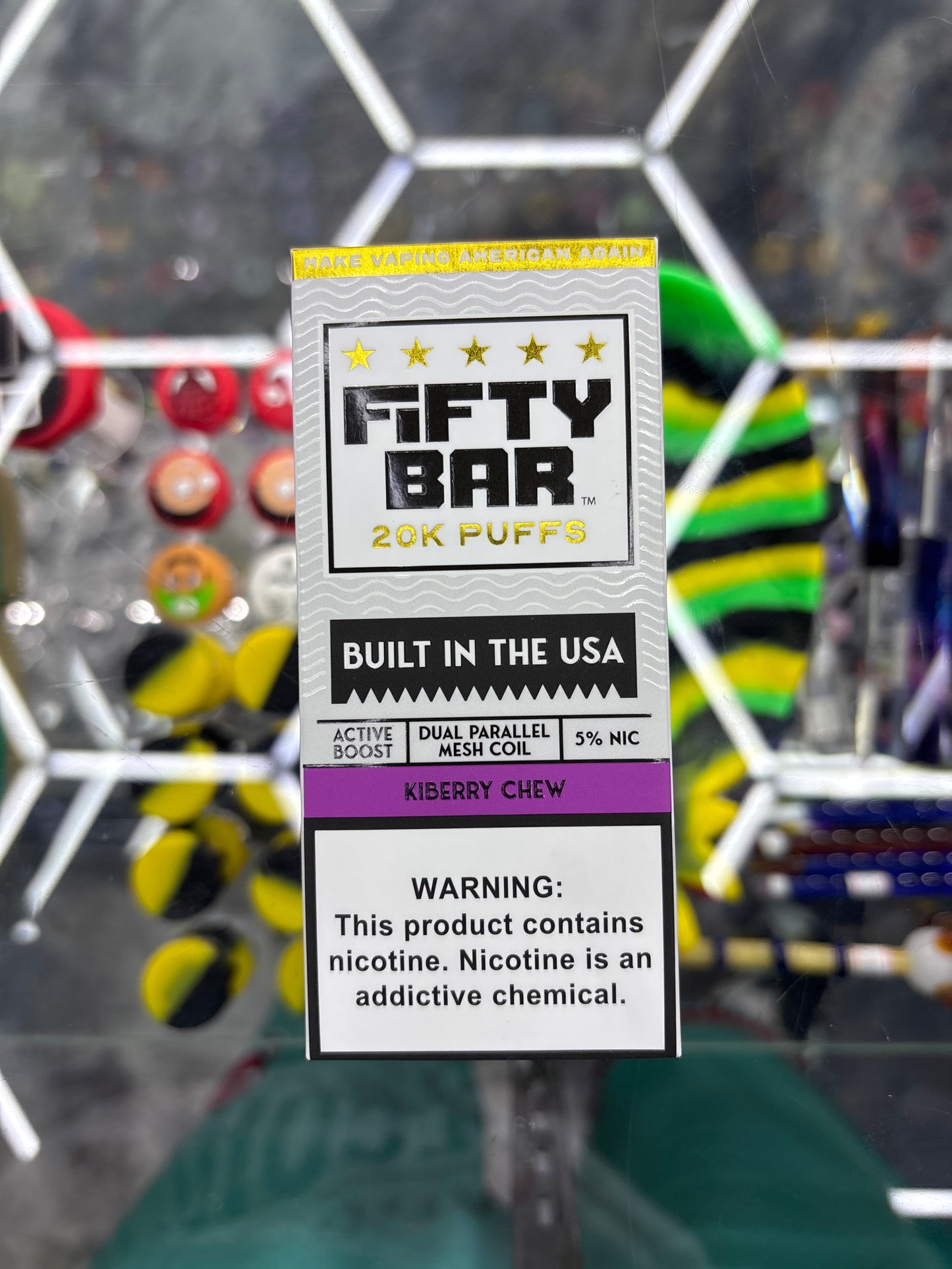 Fifty bar 20K puff kiberry chew