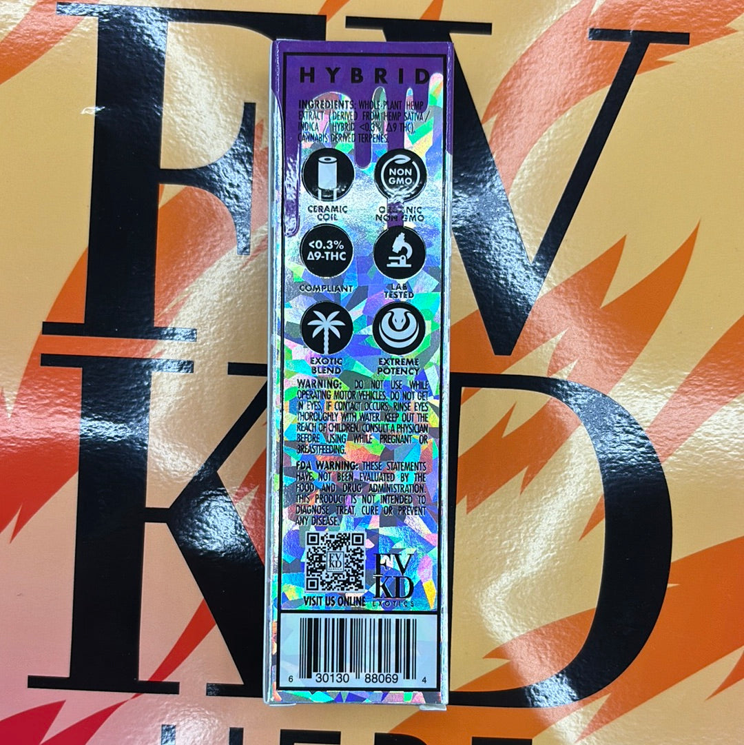 Fvkd exotics space cake , 3.5G hybrid THCA rosin