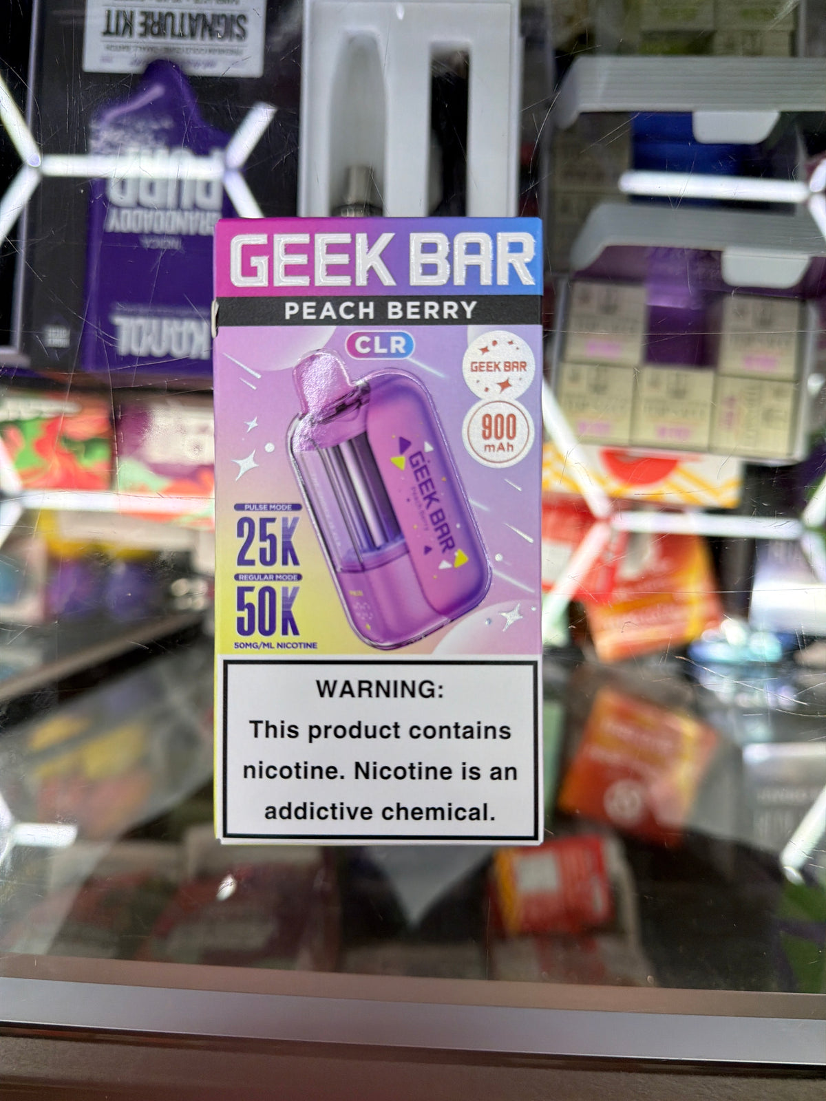 Geekbar clr 50k hits peach berry