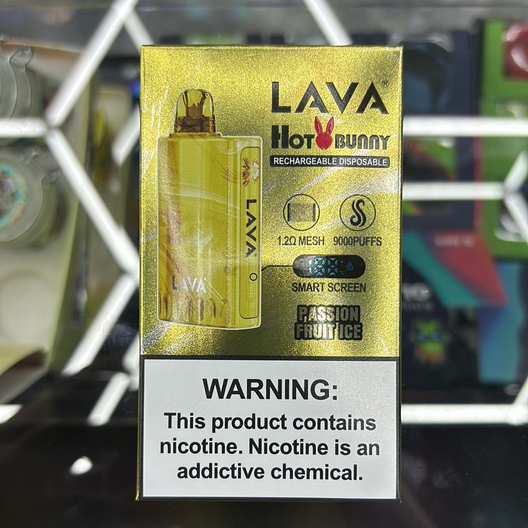Lava hot bunny 9000 puffs passionfruit ice