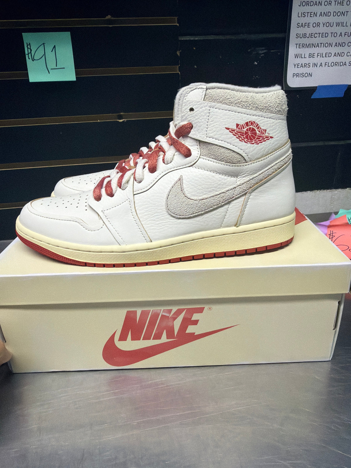 Jordan 1 Retro High Rare Air Sail Cinnabar Size 12