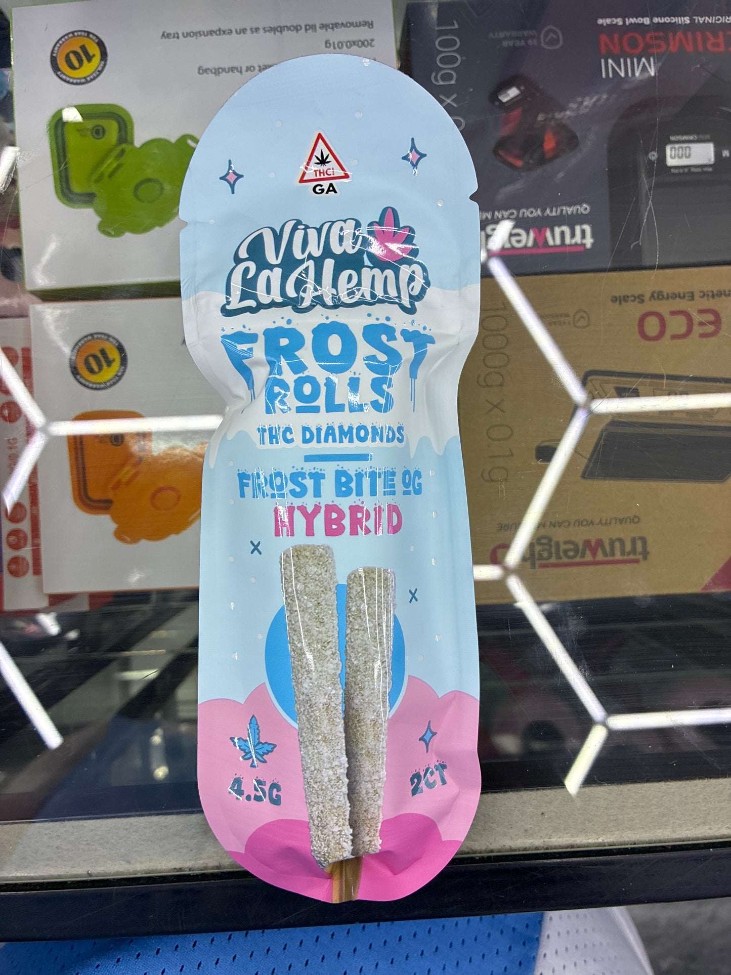 Viva la hemp frost rolls thca diamonds frost bit og hybrid