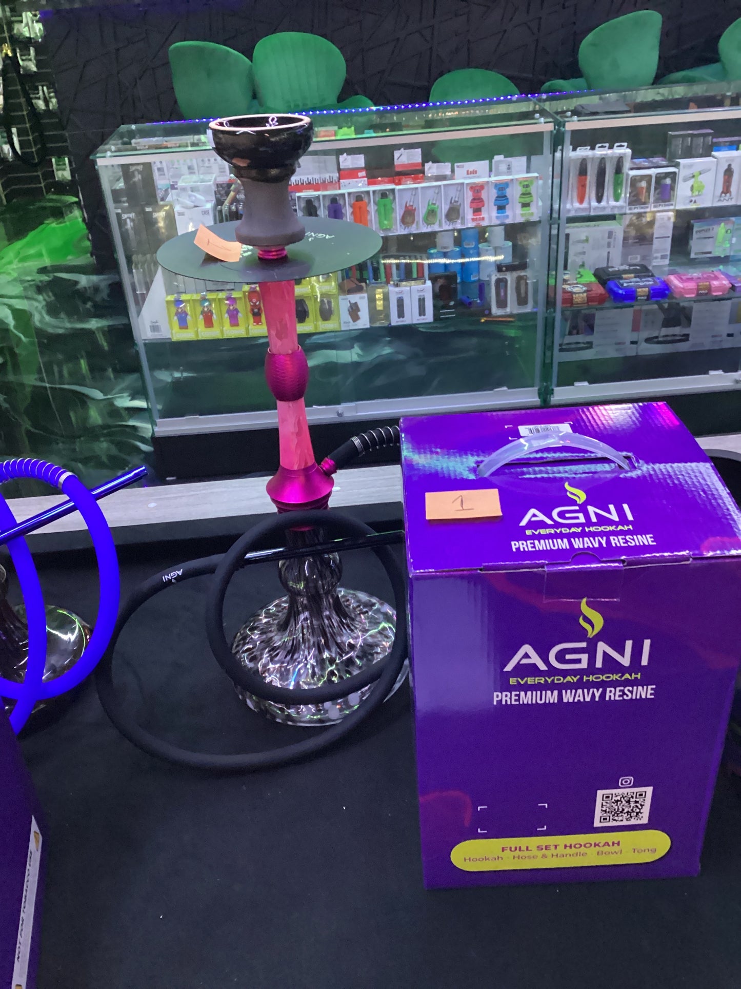 Agni hookah galaxy dual pink