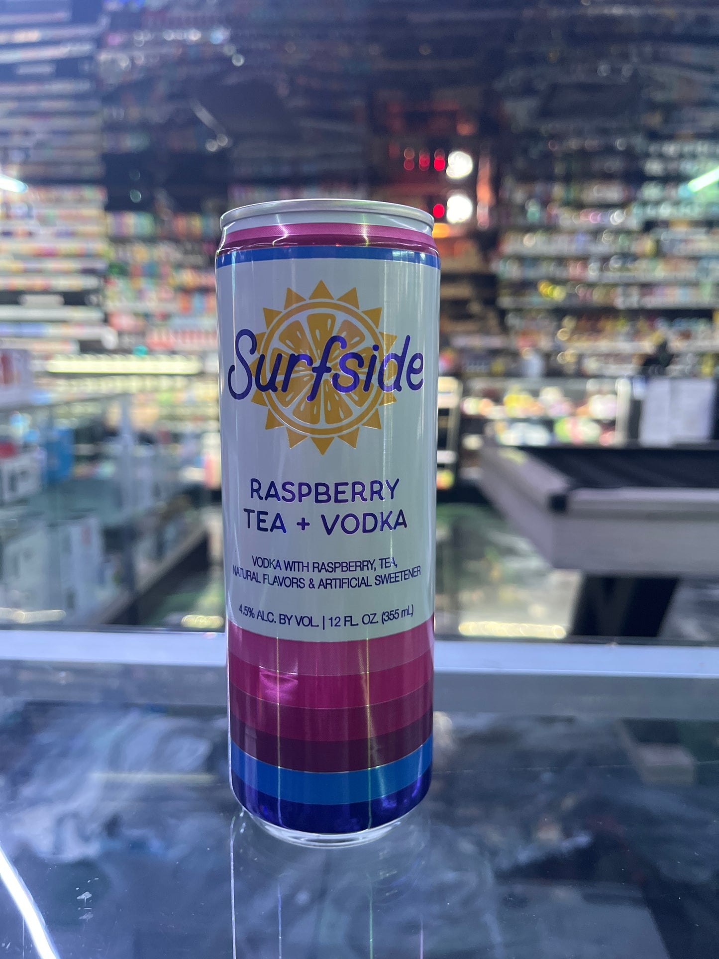 Surfside raspberry tea + vodka