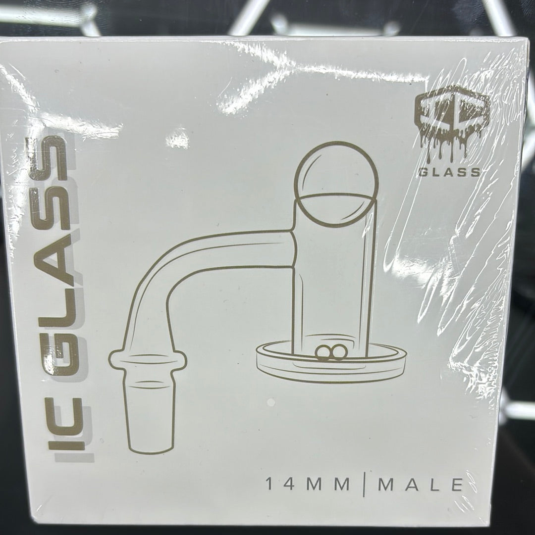 Ic glass cascade 14mm male banger with Turnball grabber included