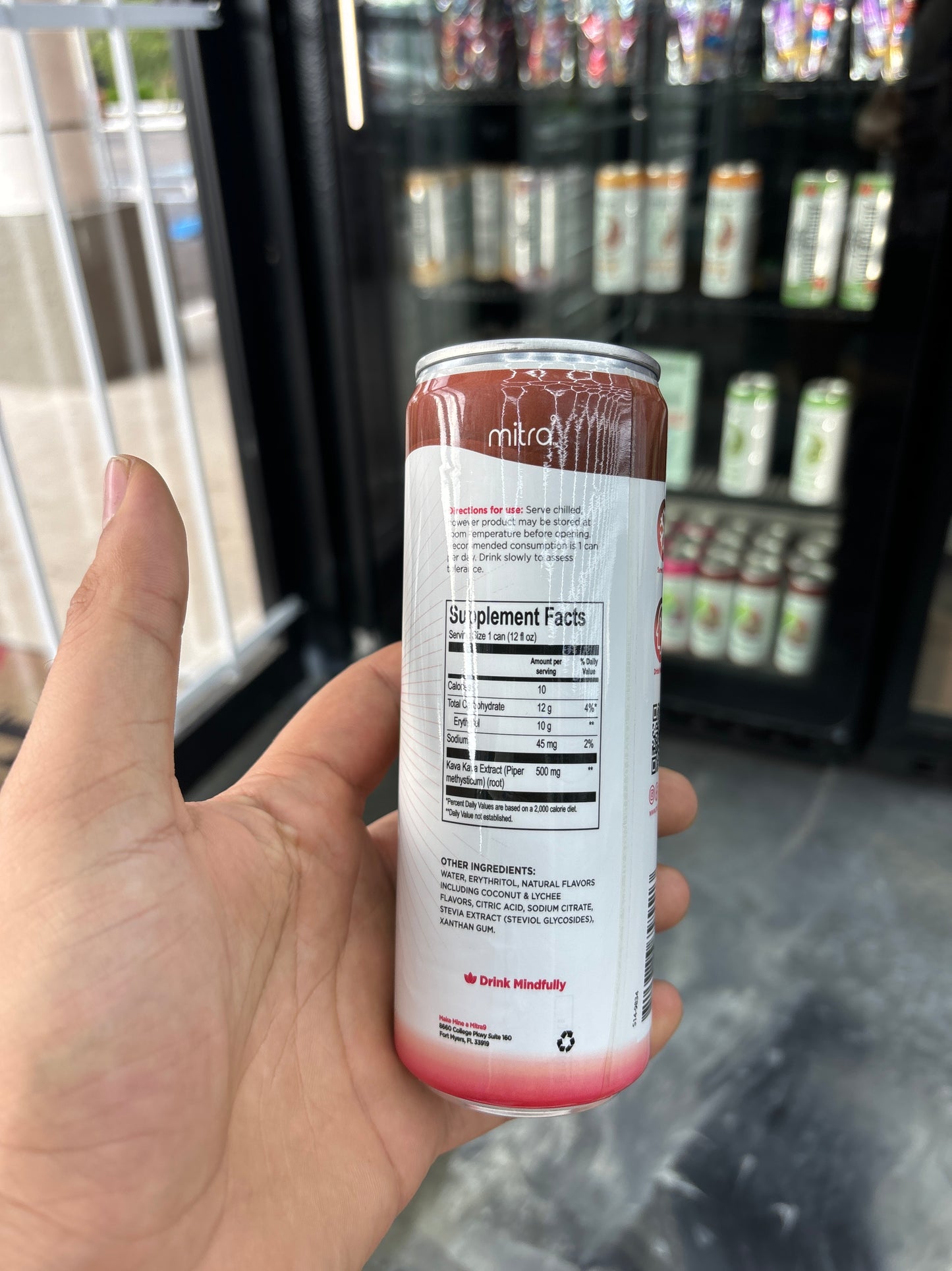 Mitra 9 kratom seltzer coconut lychee