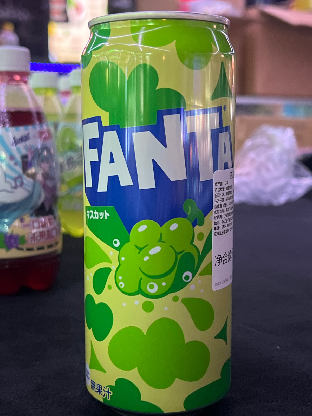 Fanta  exotic soda green apple 500ml
