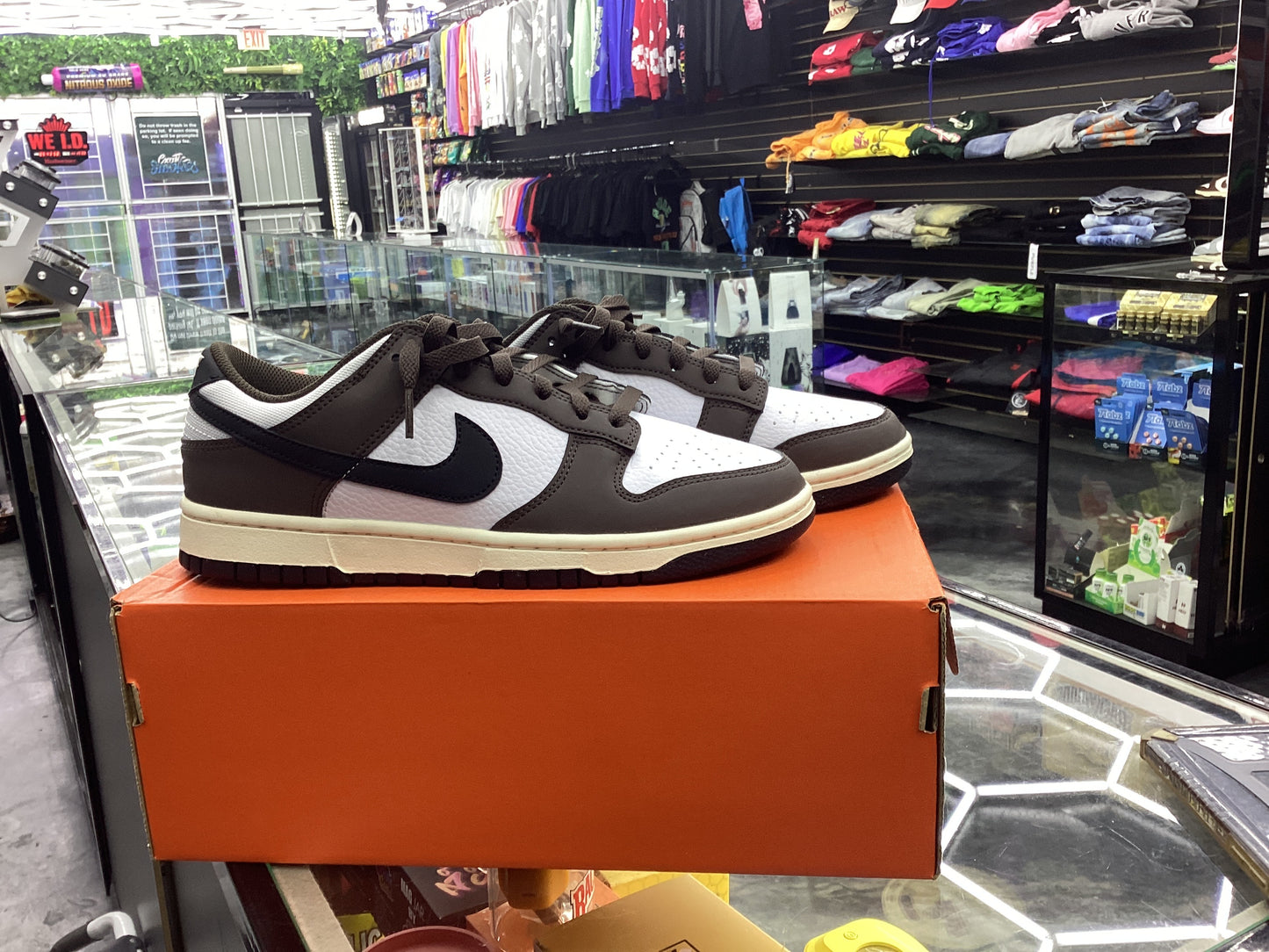 Nike dunk low brown/black-white-sail men’s size 9