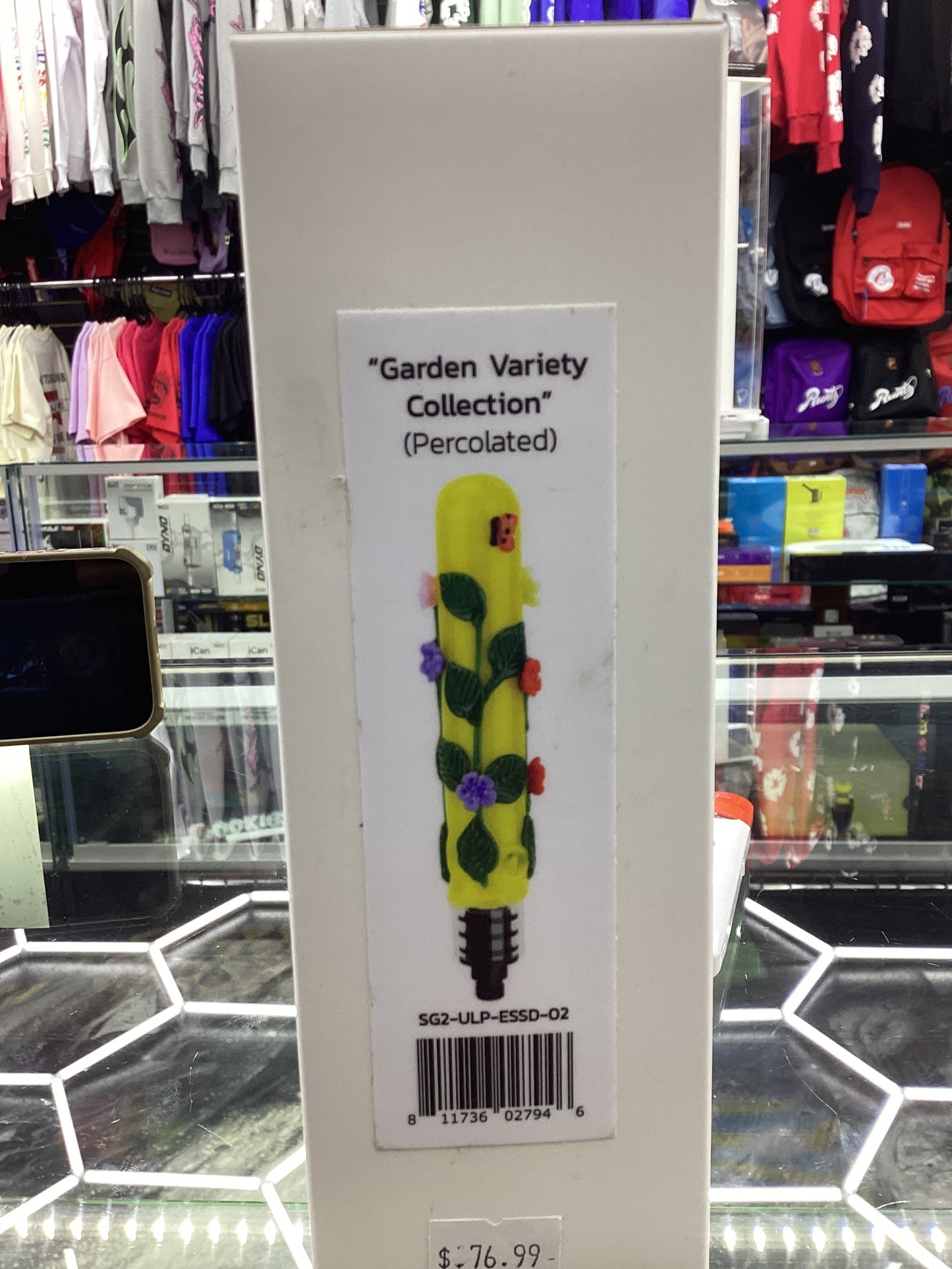 Stundenglass large glass upstem “garden variety collection” perculated