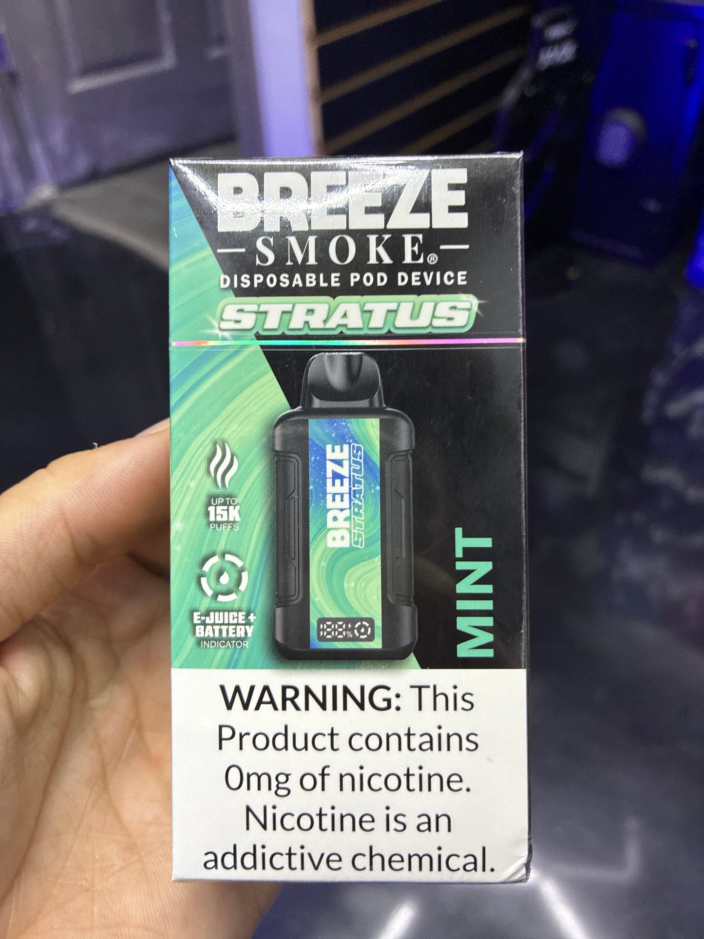 Breeze Smoke Dispo Stratus Mint