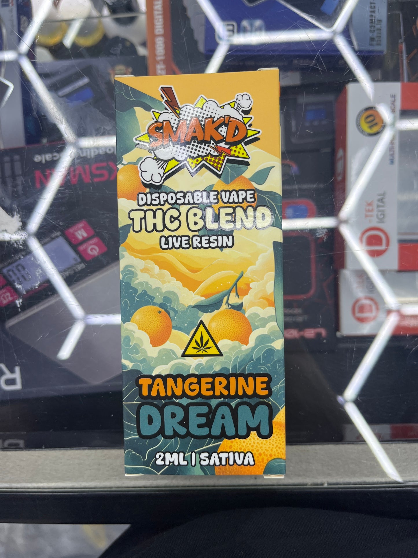 Smakd thca live resin 2ml dispo tangerine dream sativa