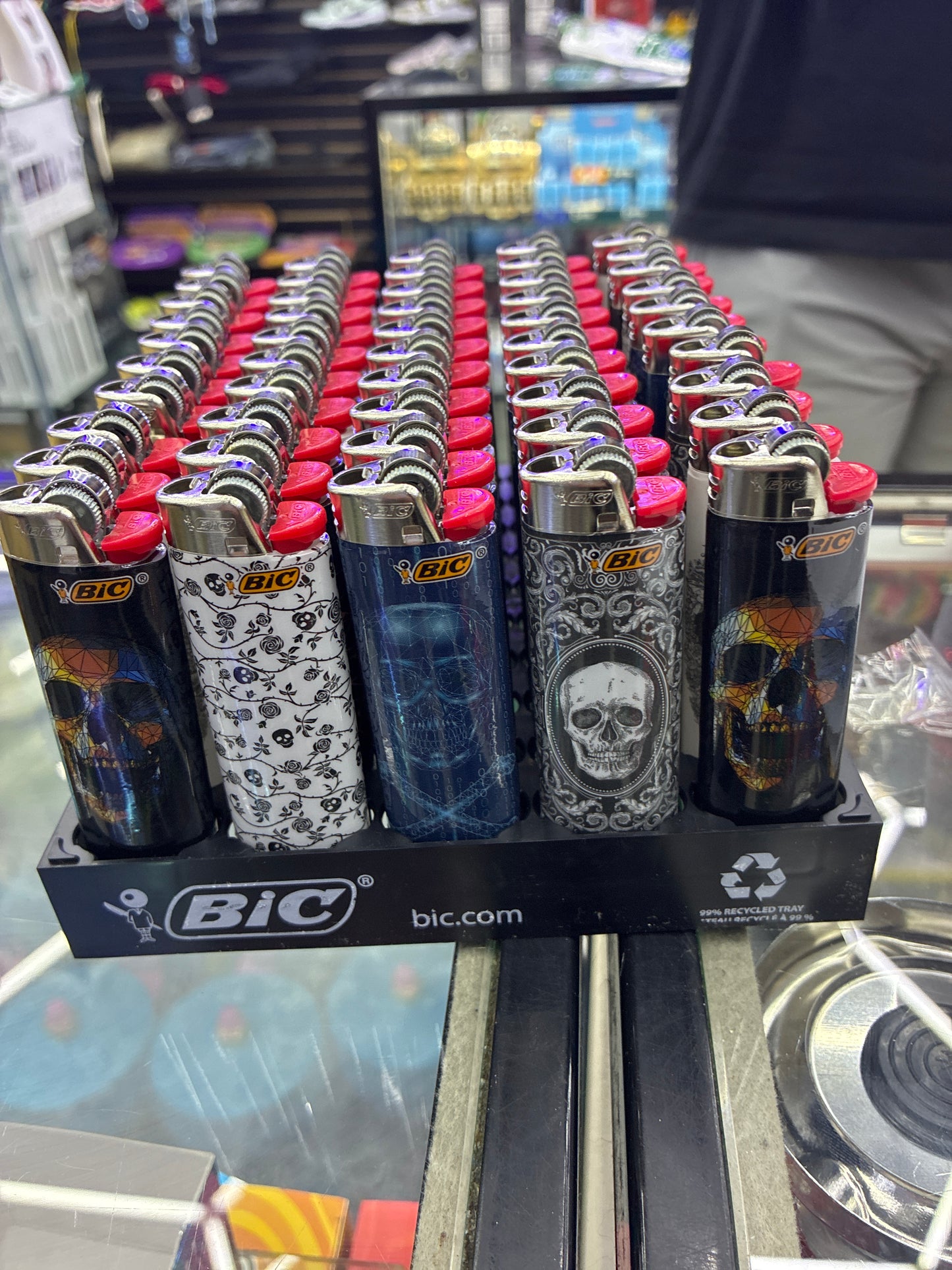 Skull Bic lighter