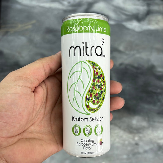 Mitra 9 kratom seltzer raspberry lime
