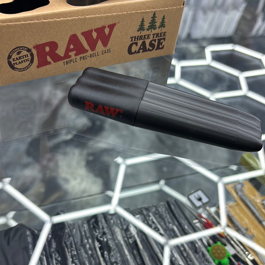 Raw three tree triple pre-roll case
