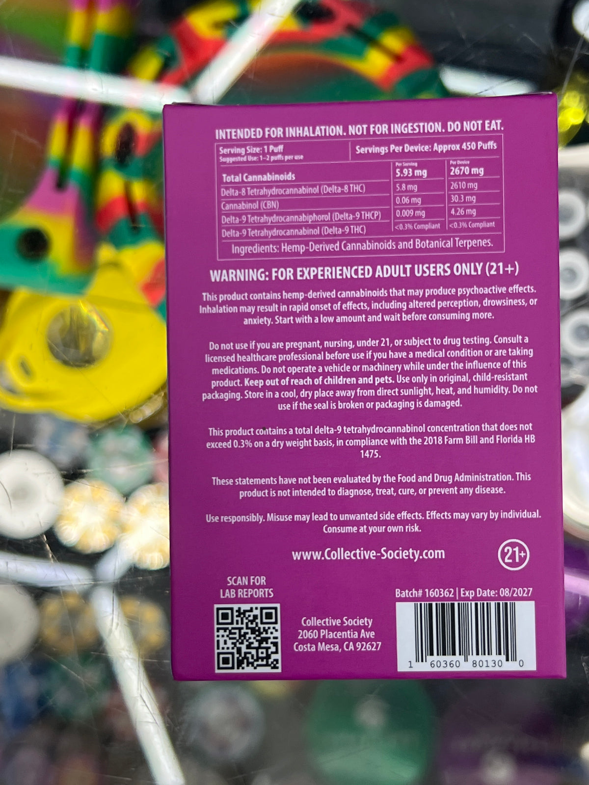 Doughlicious disposable vape thc-a blend 3ml pink acai hybrid