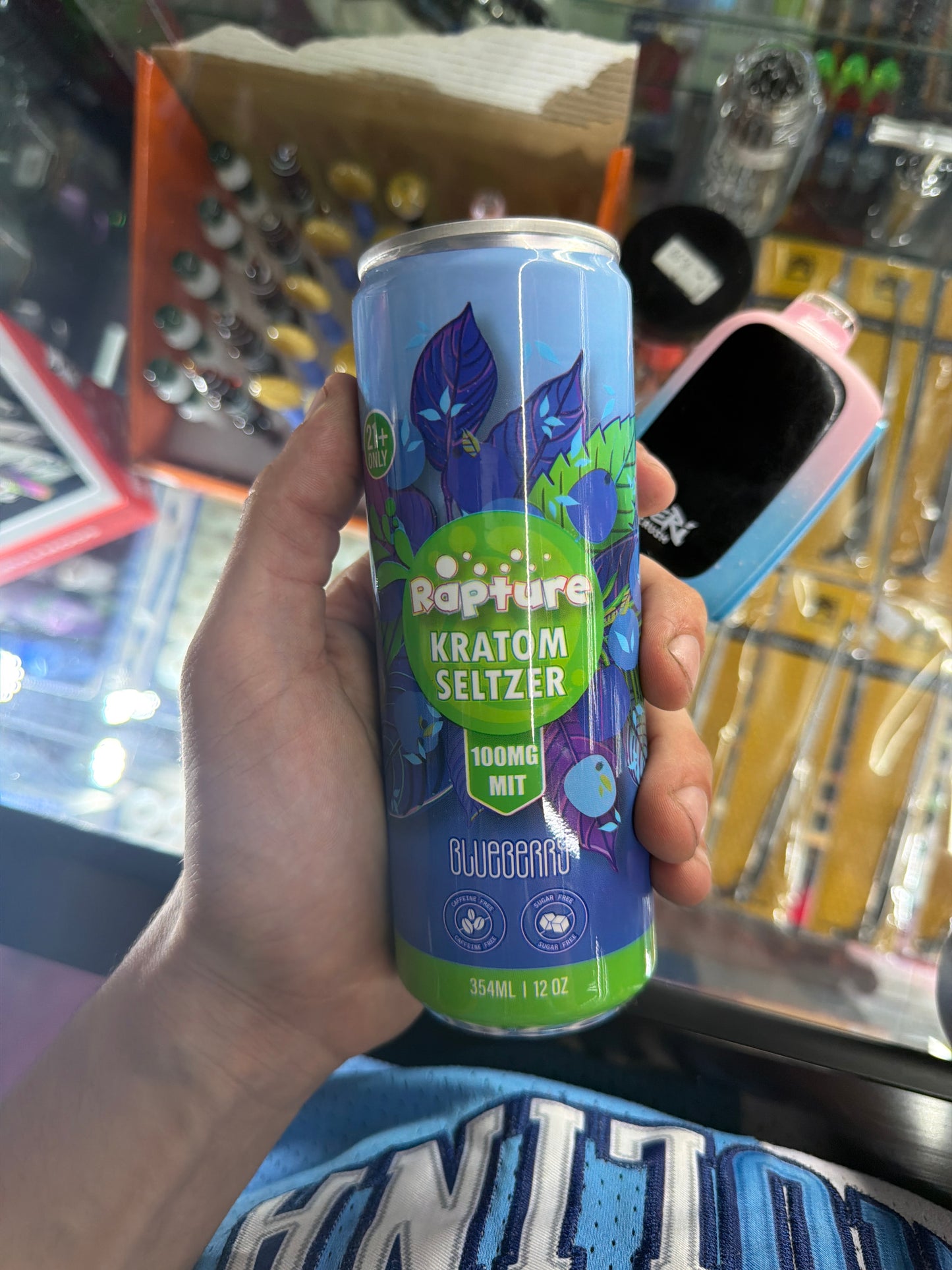 Rapture Kratom Seltzer 100mit Blueberry