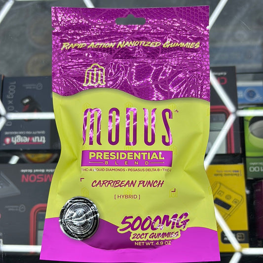 Modus presidential blend Caribbean punch hybrid 5000 MG 20 CT gummy‘s ￼