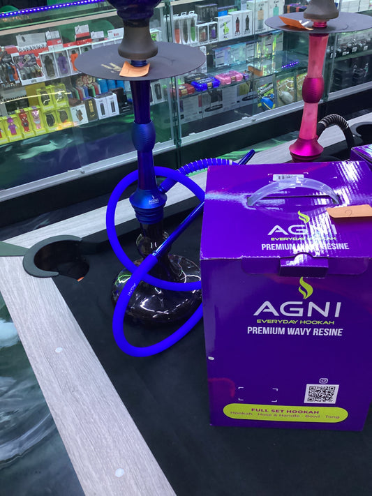 Agni hookah galaxy dual blue