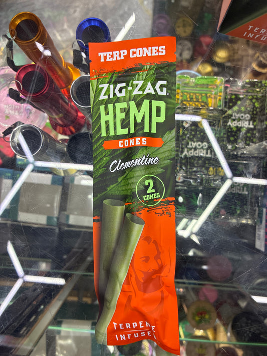 Zig-zag hemp 2 cones clementine