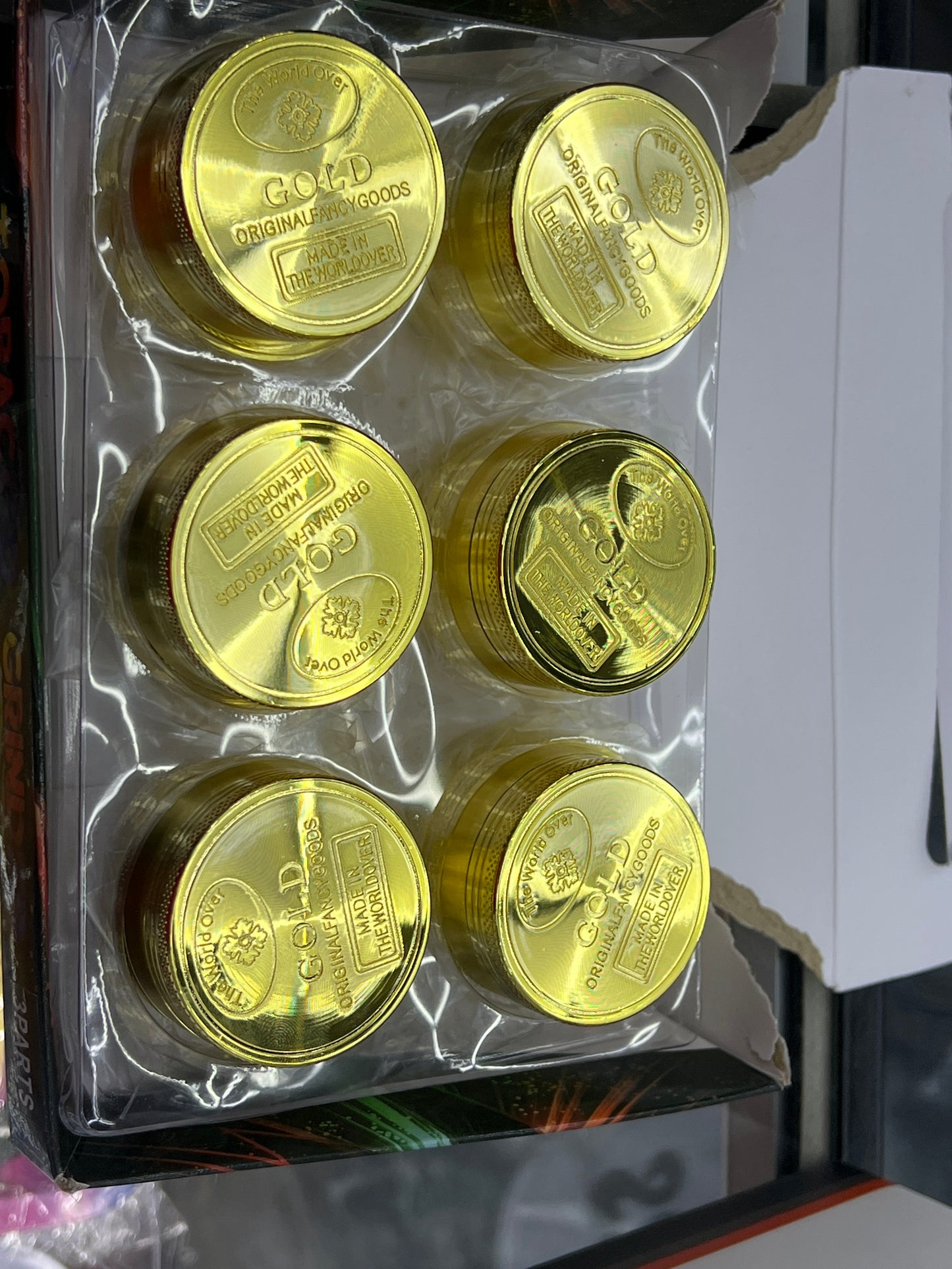 gold coin tobacco grinder