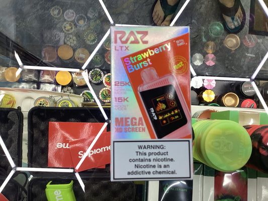 Raz dc25000 25k puffs strawberry burst ￼ ￼