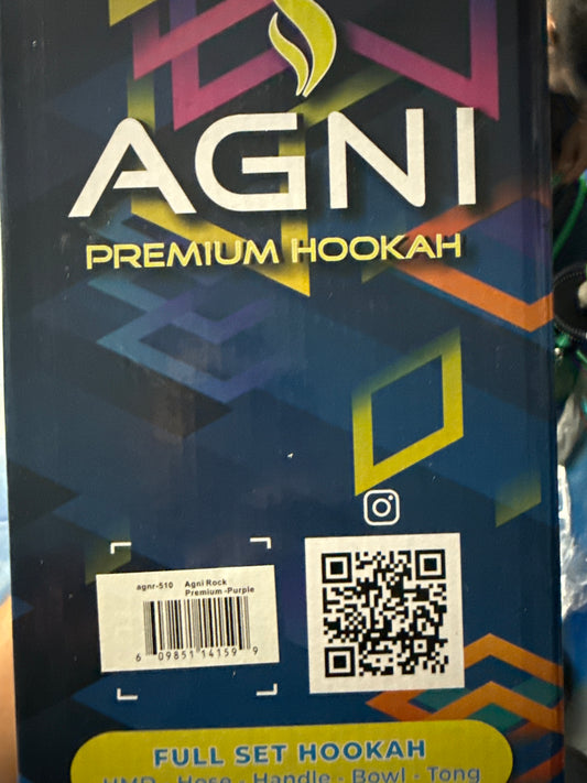Agni hookah  rock premium purple