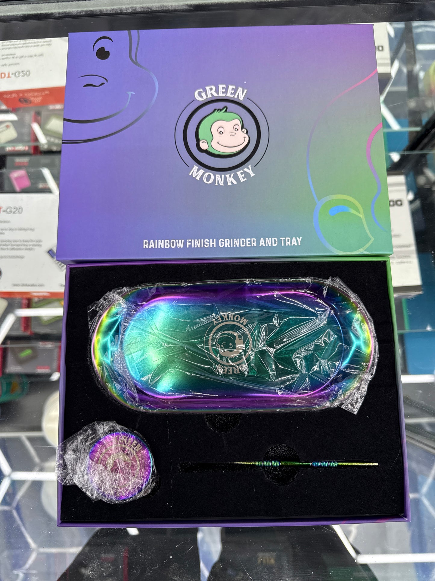 Green money Trey grinder and pic set