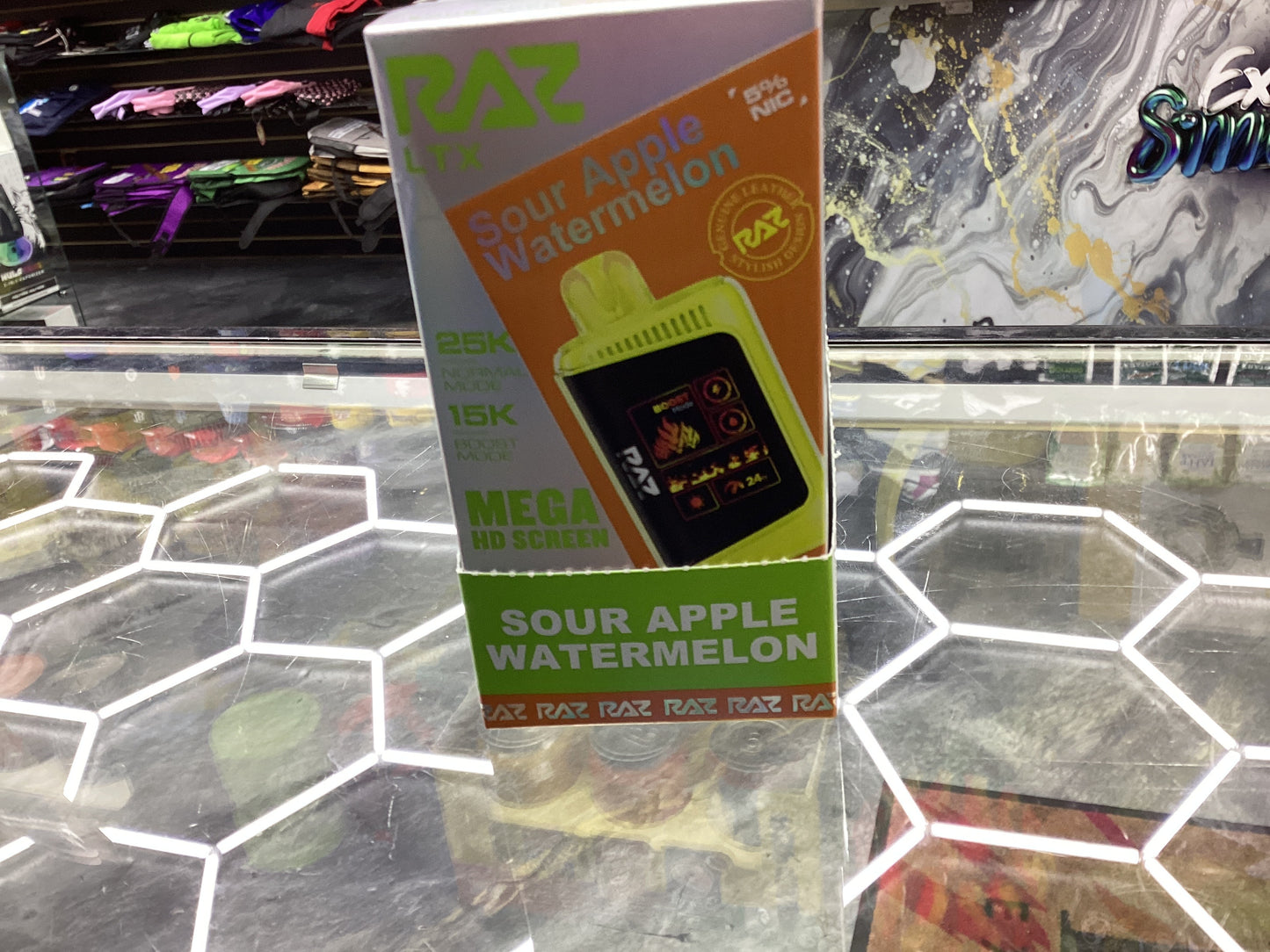 Raz dc25000 ltx 25k puff sour apple watermelon