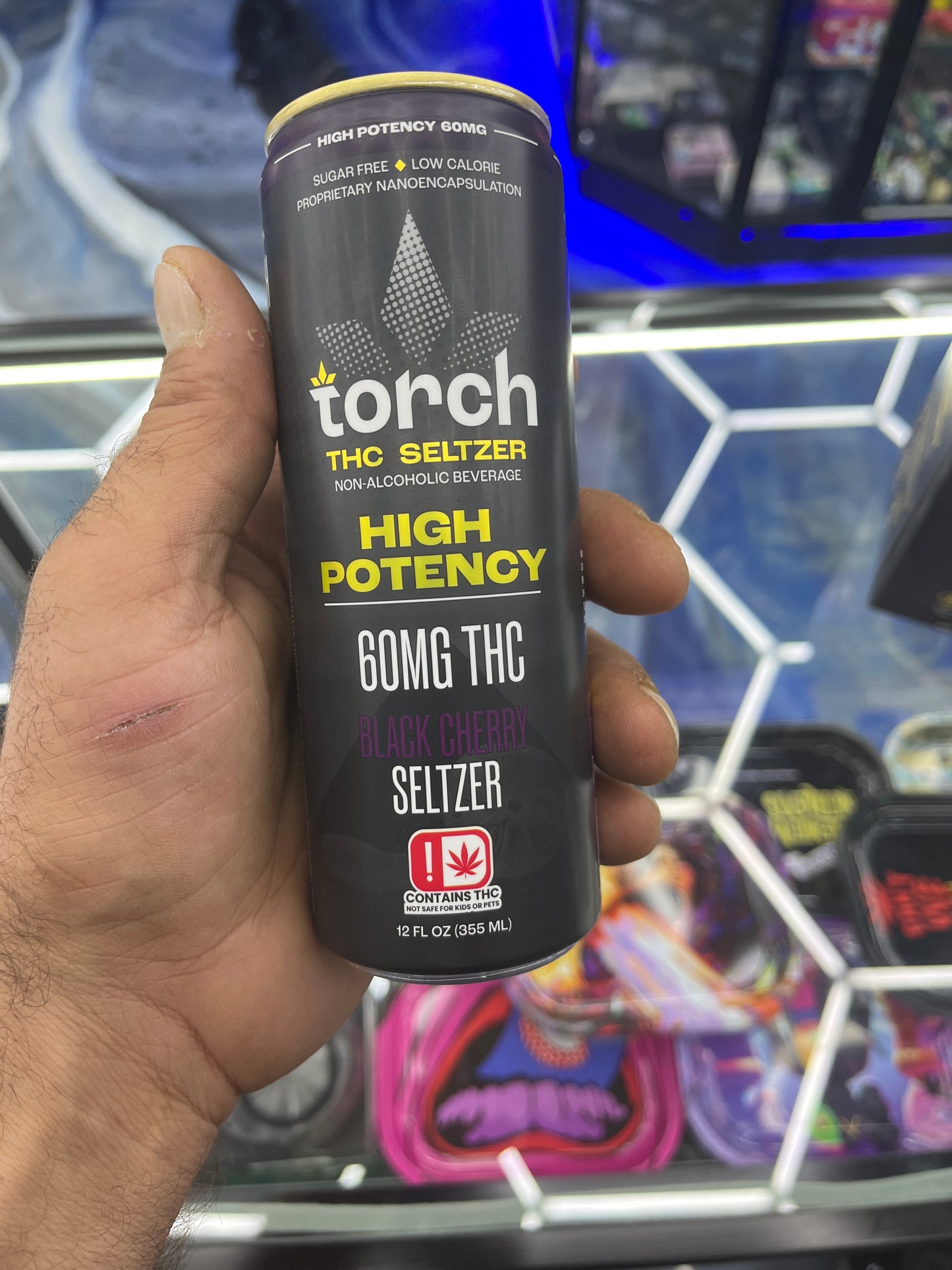 Torch thc seltzer black cherry 60mg