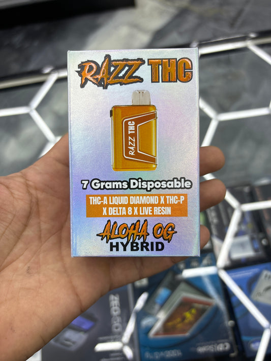 Razz thc 7g disposable aloha Og hybrid