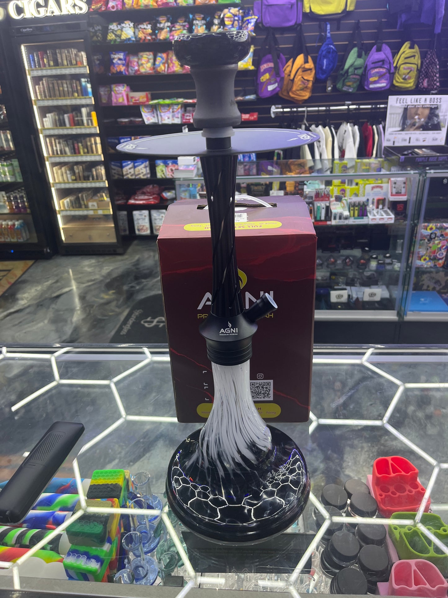 Agni premium hookah black