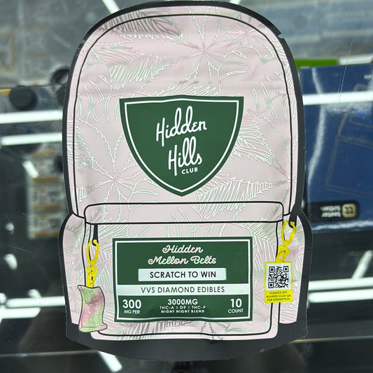 Hidden Hills club, hidden mellon belts, 3000 MG 10 count