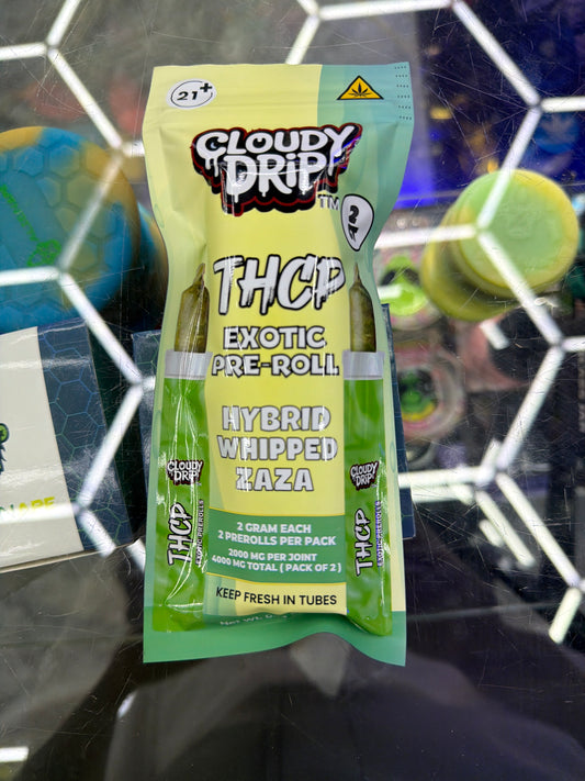 Cloudy Drip Exotic Thca preroll 2ct Hybrid whipped Zaza