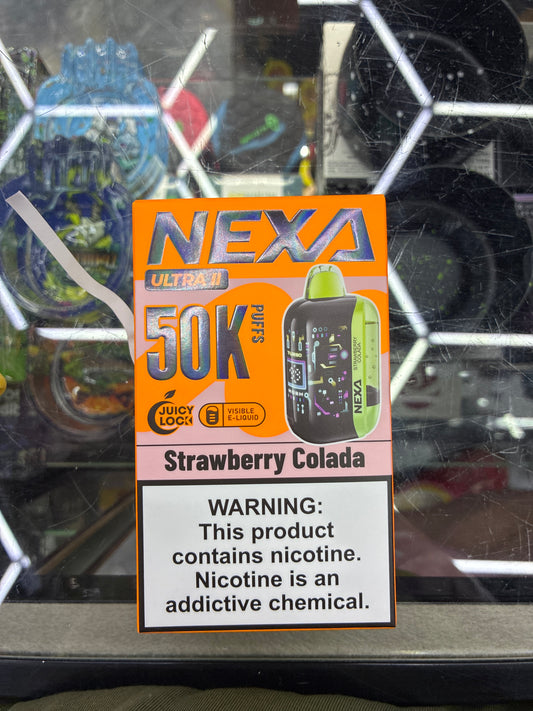 Nexa ultra II 50k puffs strawberry colada