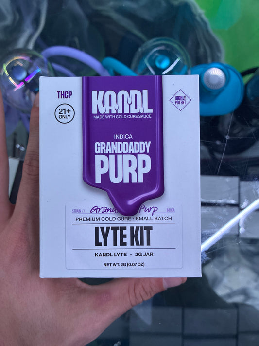 Kandl lyte kit concentrate vaporizer granddaddy purple indica