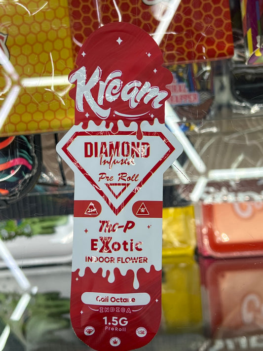 Kream diamond infused preroll thcp exotic cali octane 1.5g indica