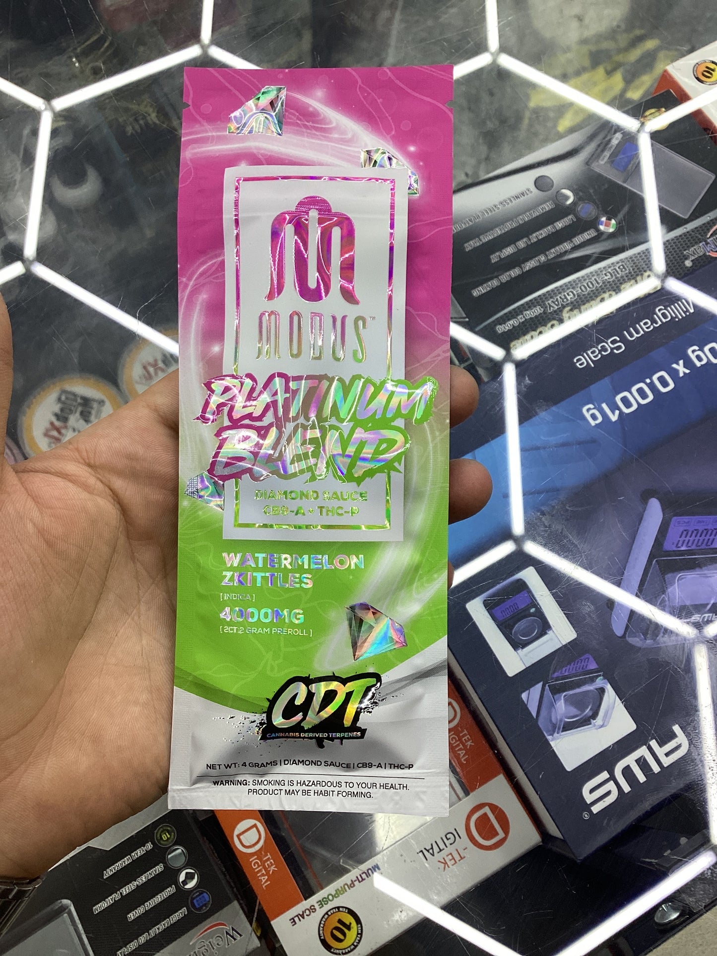 Modus platinum blend thcp prerolls 2pack cherry bomb hybrid