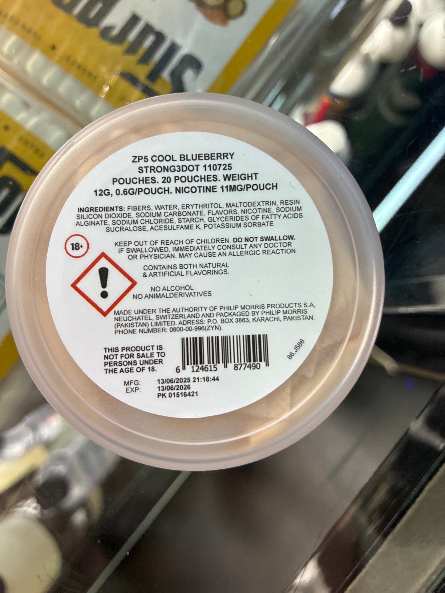 Zyn cool blueberry - strong 11mg