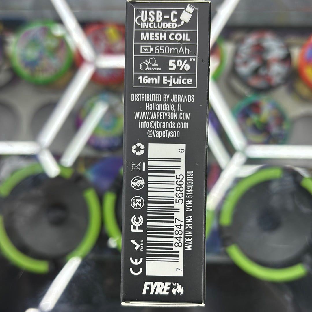 Tyson, round 2 mint berry, 7500 hits