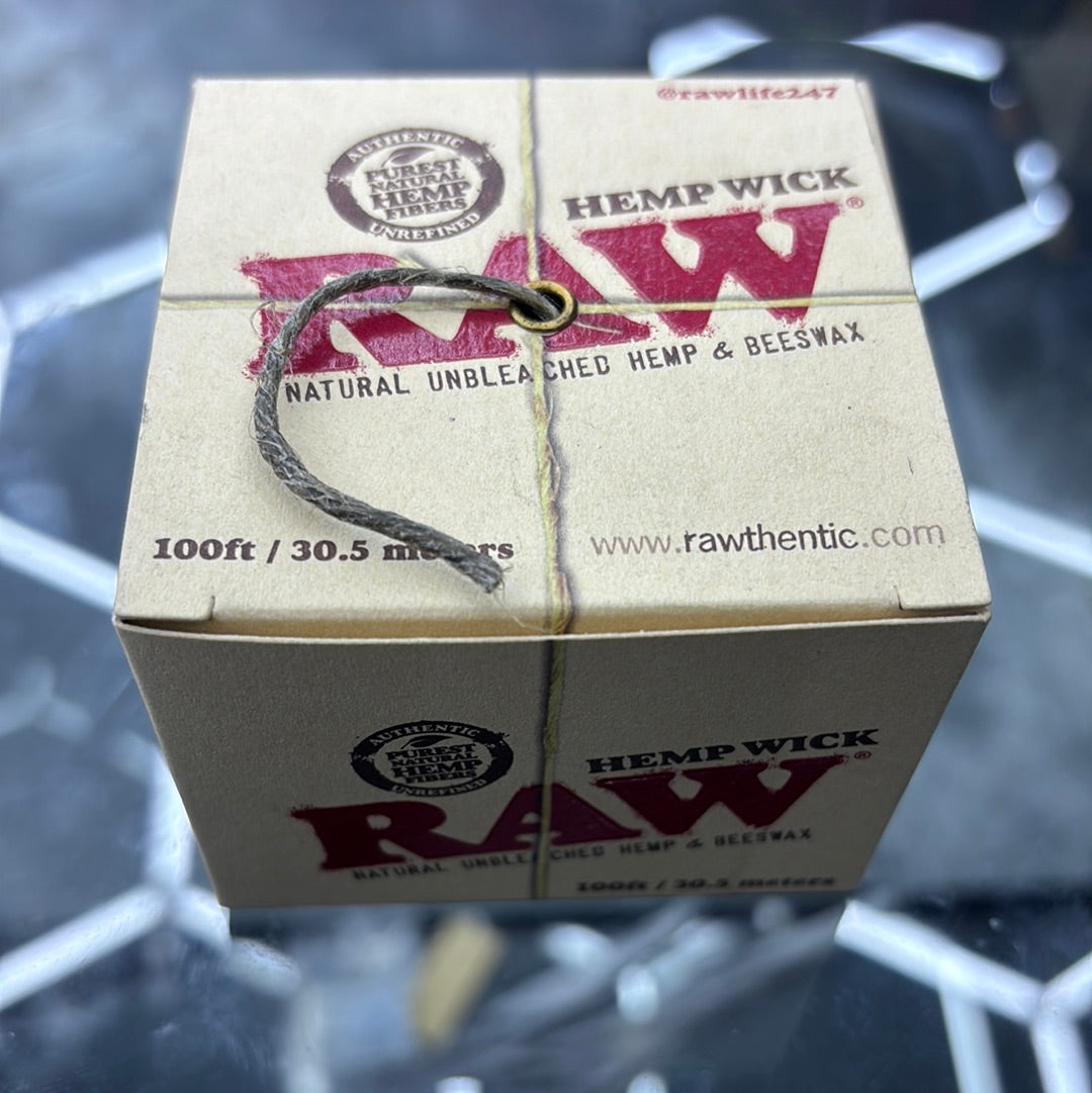 Raw 100ft hemp wick