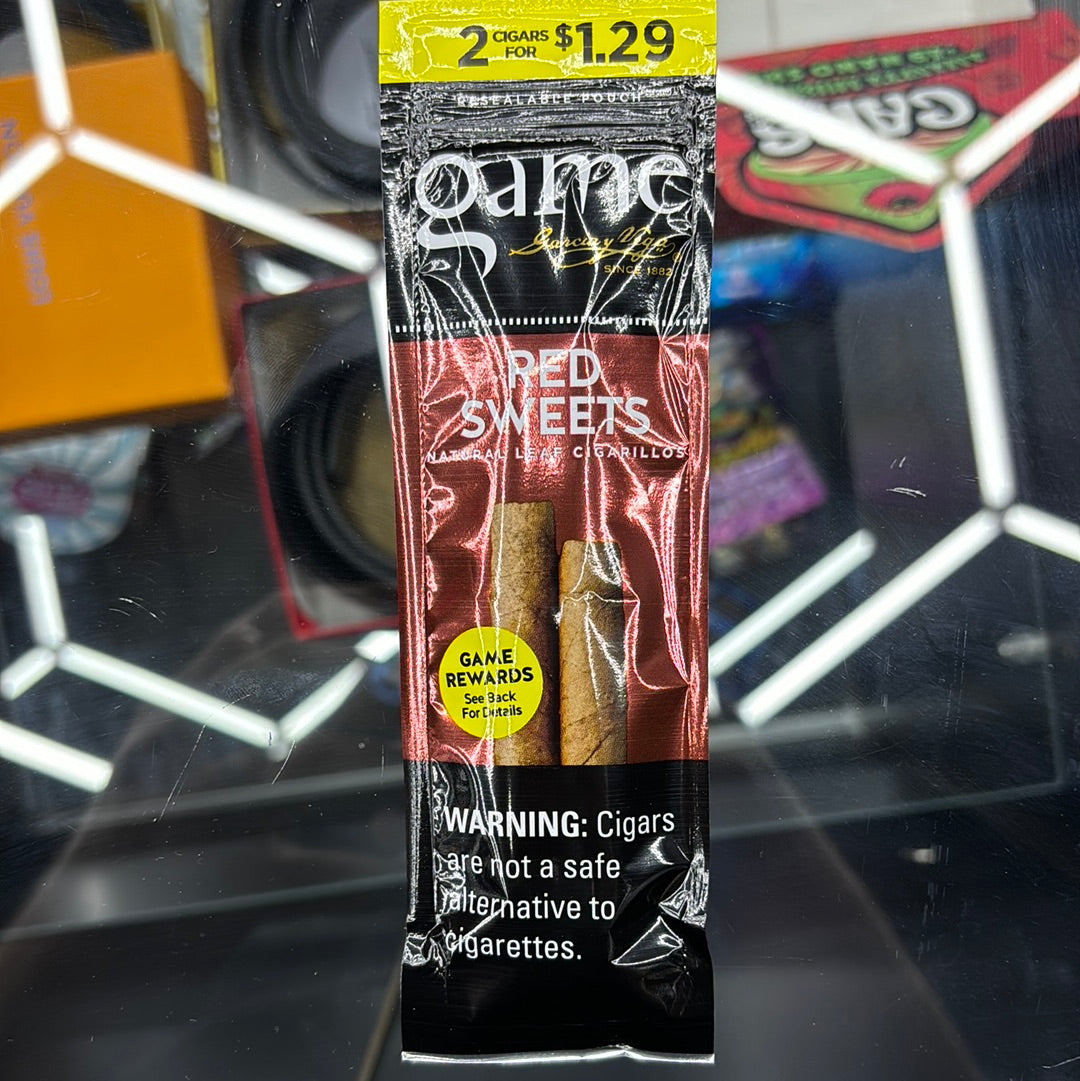 Game red sweets cigarillos
