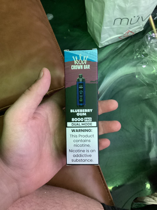 Al fakher crown bar blueberry gum 8000puffs